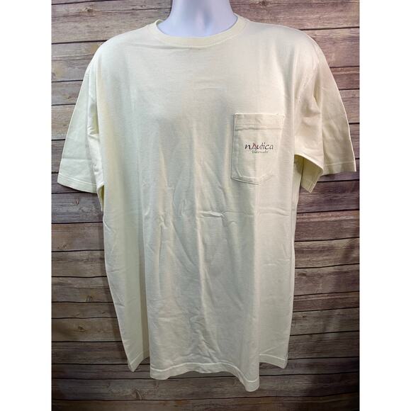 Vintage 90s Nautica Made in USA sailing shirt Size Large Bermuda - Picture 2 of 9